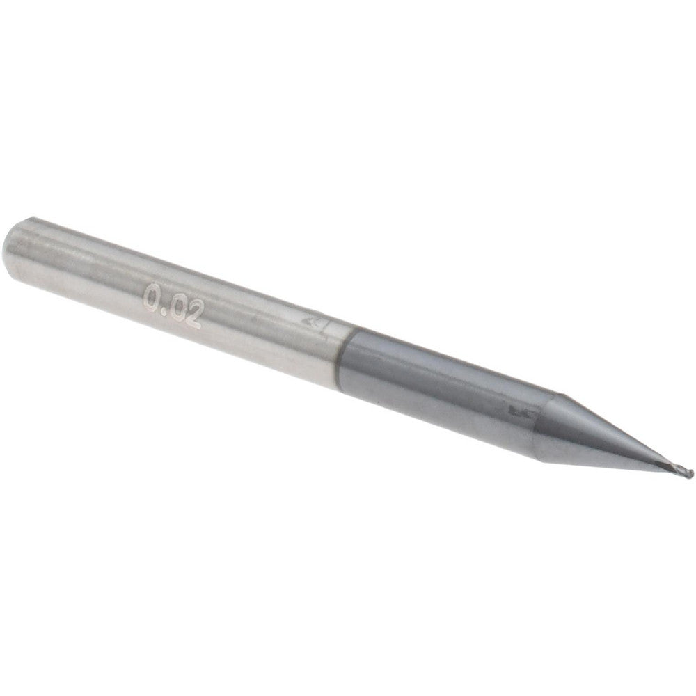 Accupro 12465775 Ball End Mill 0.0200" Dia, 0.0300" LOC, 4 Flute, Solid Carbide