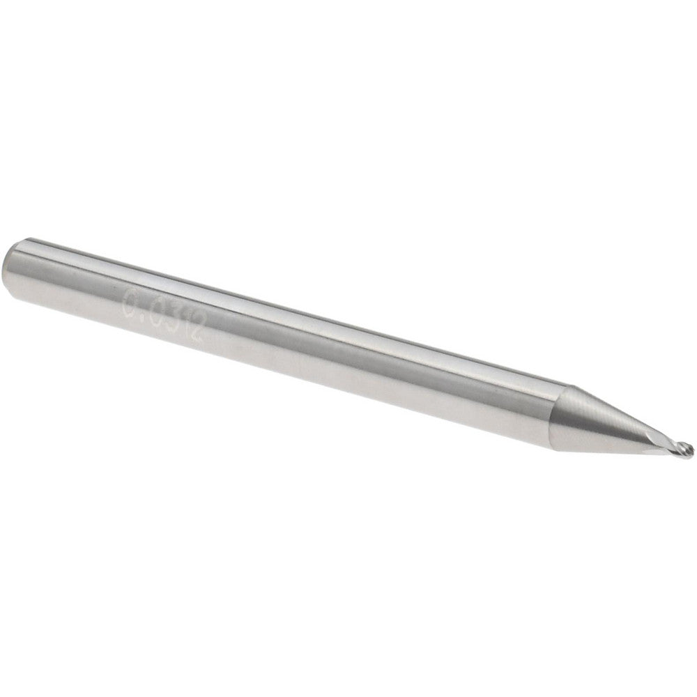 Accupro 14881883 Ball End Mill 1/32" Dia, 0.0460" LOC, 4 Flute, Solid Carbide