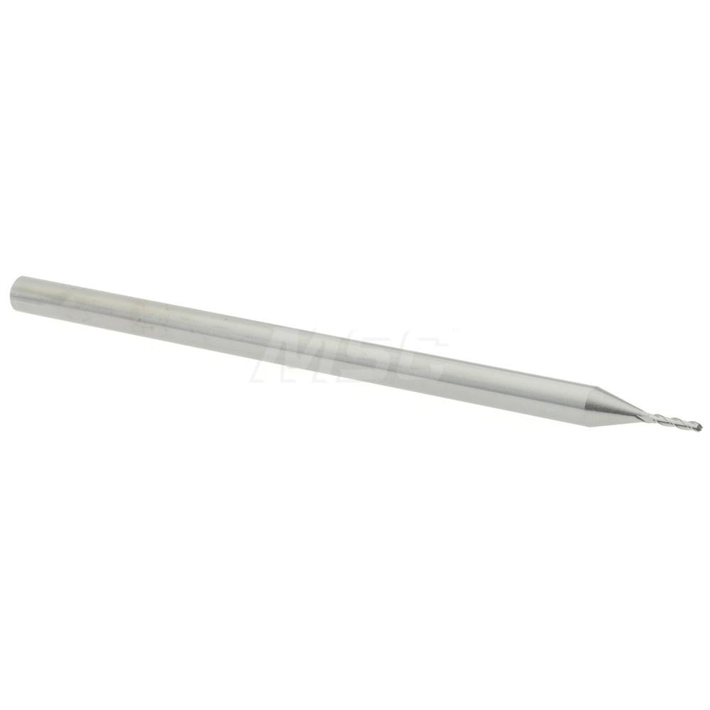 Accupro 14797455 Ball End Mill 0.0312" Dia, 0.156" LOC, 3 Flute, Solid Carbide