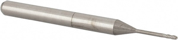 Accupro 14797498 Ball End Mill 0.0312" Dia, 0.093" LOC, 4 Flute, Solid Carbide