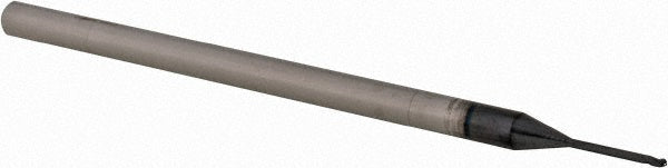 Accupro 14881965 Ball End Mill 0.0312" Dia, 0.046" LOC, 3 Flute, Solid Carbide
