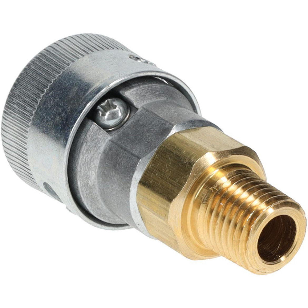 Parker TL-251-4MP Pneumatic Hose Coupling 1/4-18" Thread, 1/4" Body Dia, Schrader Twist-Lock Interchange