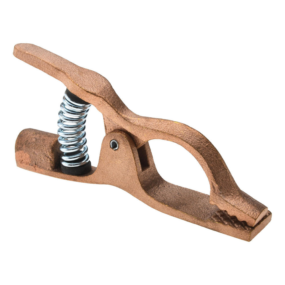 Techniweld USA GCL300 1 Inch Jaw Opening, 3-1/2 Inch Jaw Depth, 300 Amp Rating, Copper Alloy Flat Jaw Welding Ground Clamp