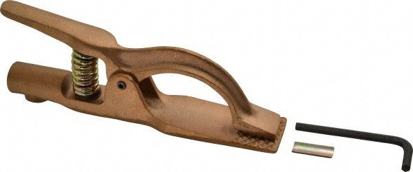 Techniweld USA GCL500 1-1/2 Inch Jaw Opening, 3-1/4 Inch Jaw Depth, 500 Amp Rating, Copper Alloy Flat Jaw Welding Ground Clamp