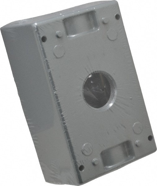 Thomas & Betts DIH3-2-LM Electrical Outlet Box Aluminum, Rectangle, 4-1/2" OAH, 2-1/2" OAW, 2" OAD, 1 Gang