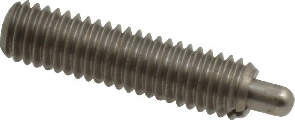 Vlier SSS52 Threaded Spring Plunger #10-32, 3/4" Thread Length, 0.092" Dia, 1/8" Projection