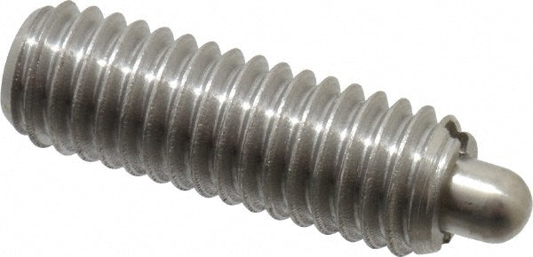 Vlier SSS59 Threaded Spring Plunger 3/8-16, 1-1/8" Thread Length, 0.187" Dia, 3/16" Projection