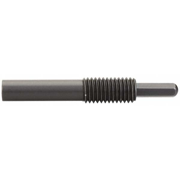 Vlier HH6251 Threaded Spring Plunger 5/8-11, 1-1/4" Thread Length, 0.31" Dia, 1" Projection