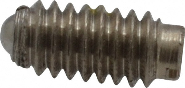Vlier SSB50AP Threaded Ball Plunger 8-32, 0.094" Ball Dia, 0.344" Body Length, 0.025" Max Ball Reach