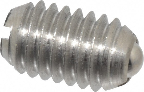 Vlier SSB58 Threaded Ball Plunger 3/8-16, 0.188" Ball Dia, 5/8" Body Length, 0.048" Max Ball Reach