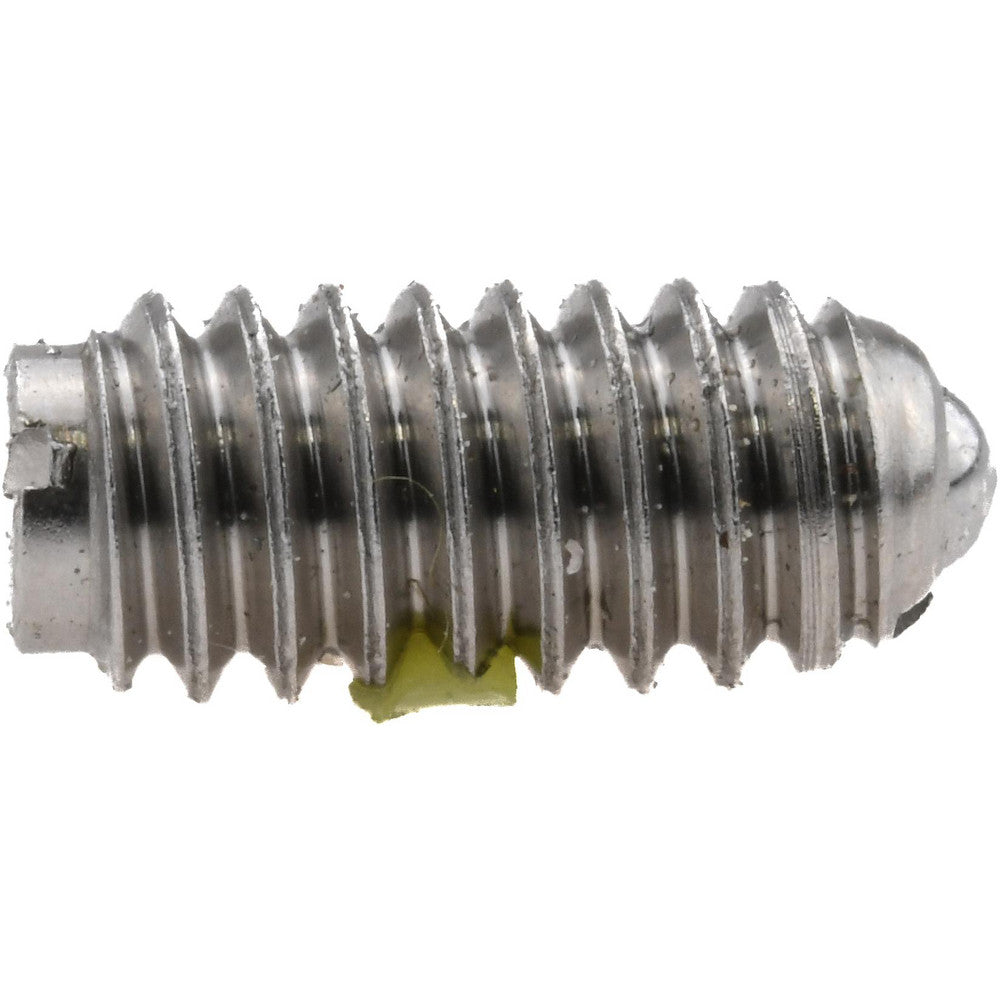 Vlier SSBH54N Threaded Ball Plunger 1/4-20, 0.125" Ball Dia, 0.531" Body Length, 0.035" Max Ball Reach