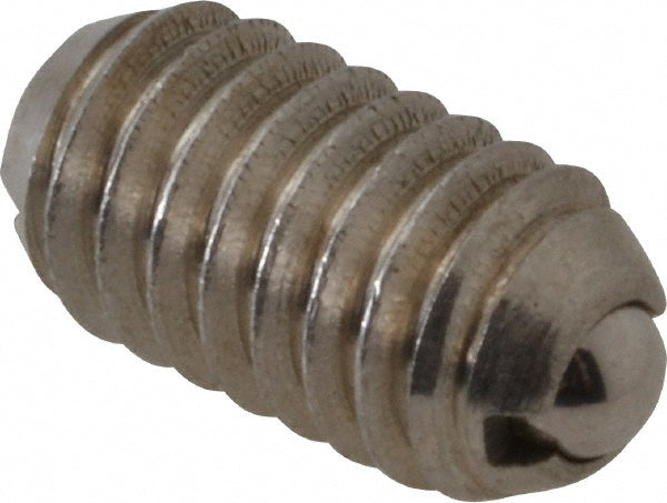 Vlier SSBL56N Threaded Ball Plunger 5/16-18, 0.156" Ball Dia, 0.578" Body Length, 0.04" Max Ball Reach