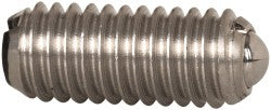 Vlier SBM6 Threaded Ball Plunger M6 x 1, 0.137" Ball Dia, 0.551" Body Length, 0.039" Max Ball Reach