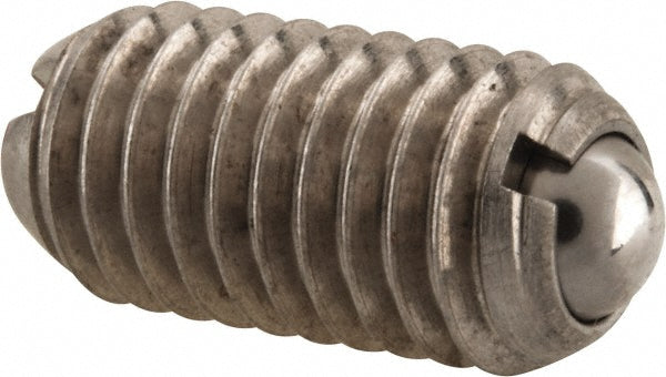 Vlier SBMH8N Threaded Ball Plunger M8 x 1.25, 0.196" Ball Dia, 0.63" Body Length, 0.059" Max Ball Reach