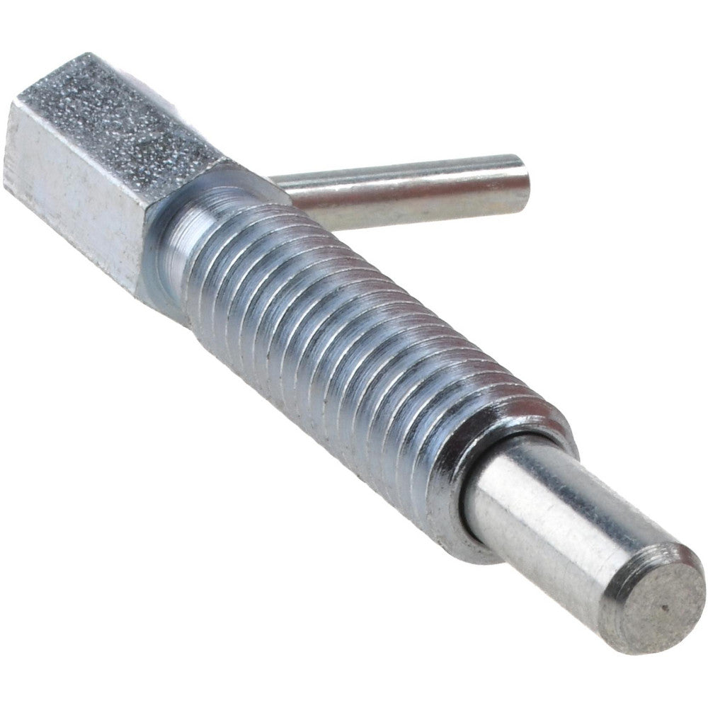 Vlier FR375 3/8-16, 1.18" Thread Length, 1/4" Plunger Diam, 0.75 Lb Init to 3.75 Lb Final End Force, Steel Locking L Handle Plunger