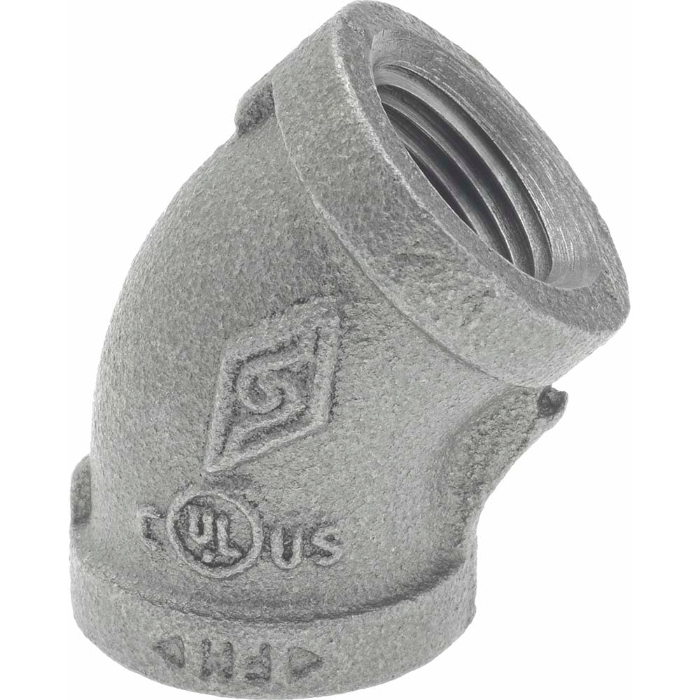 B&K Mueller 520-203HN Black 45 ° Elbow 1/2", Threaded