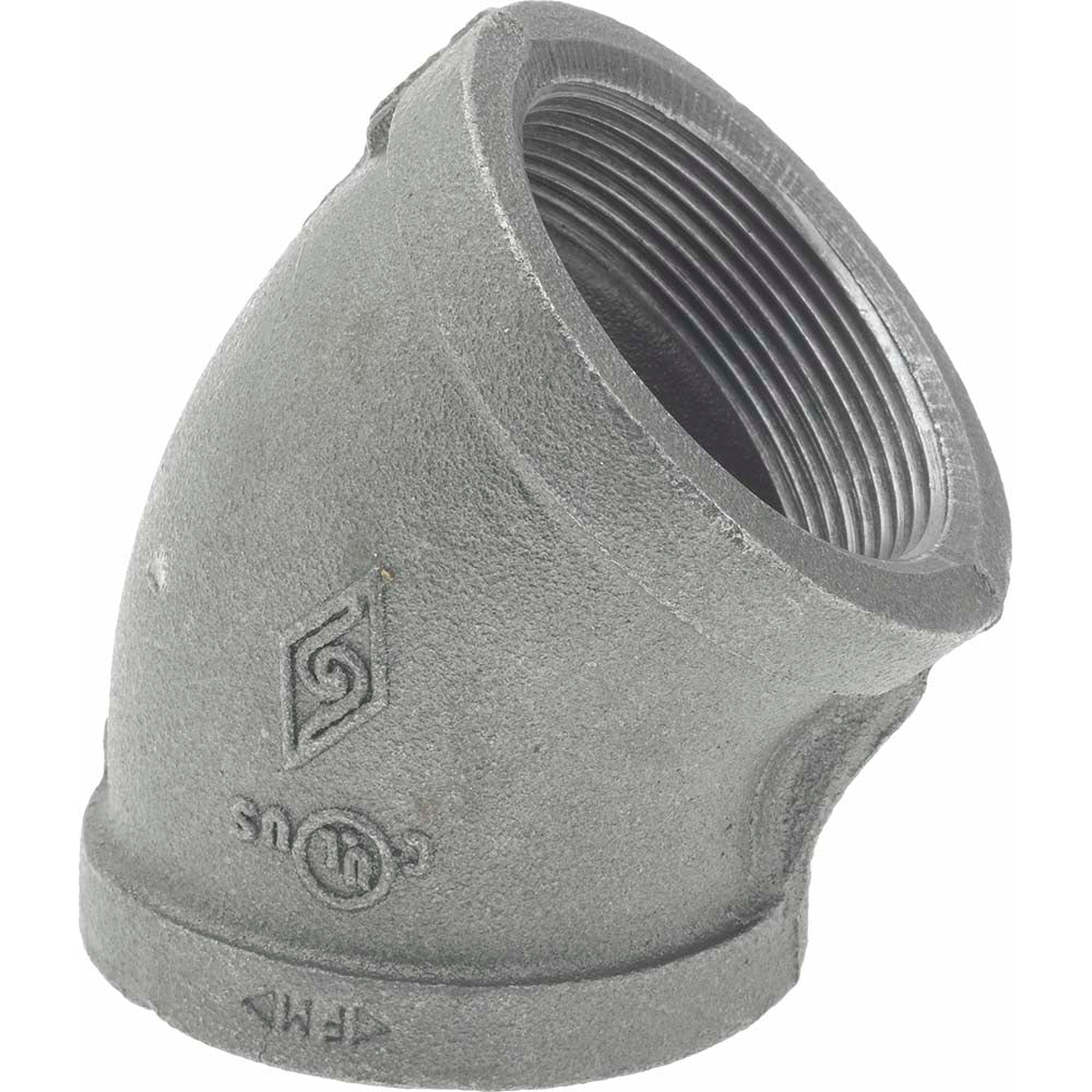 B&K Mueller 520-208HN Black 45 ° Elbow 2", Threaded
