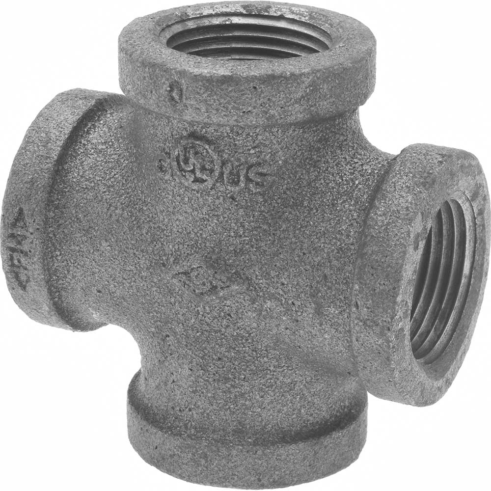 Value Collection B-CRS07 Black Cross 3/4", Malleable Iron