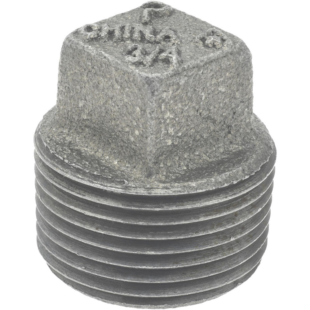 Value Collection B-PLG07 Black Square Plug 3/4", Malleable Iron