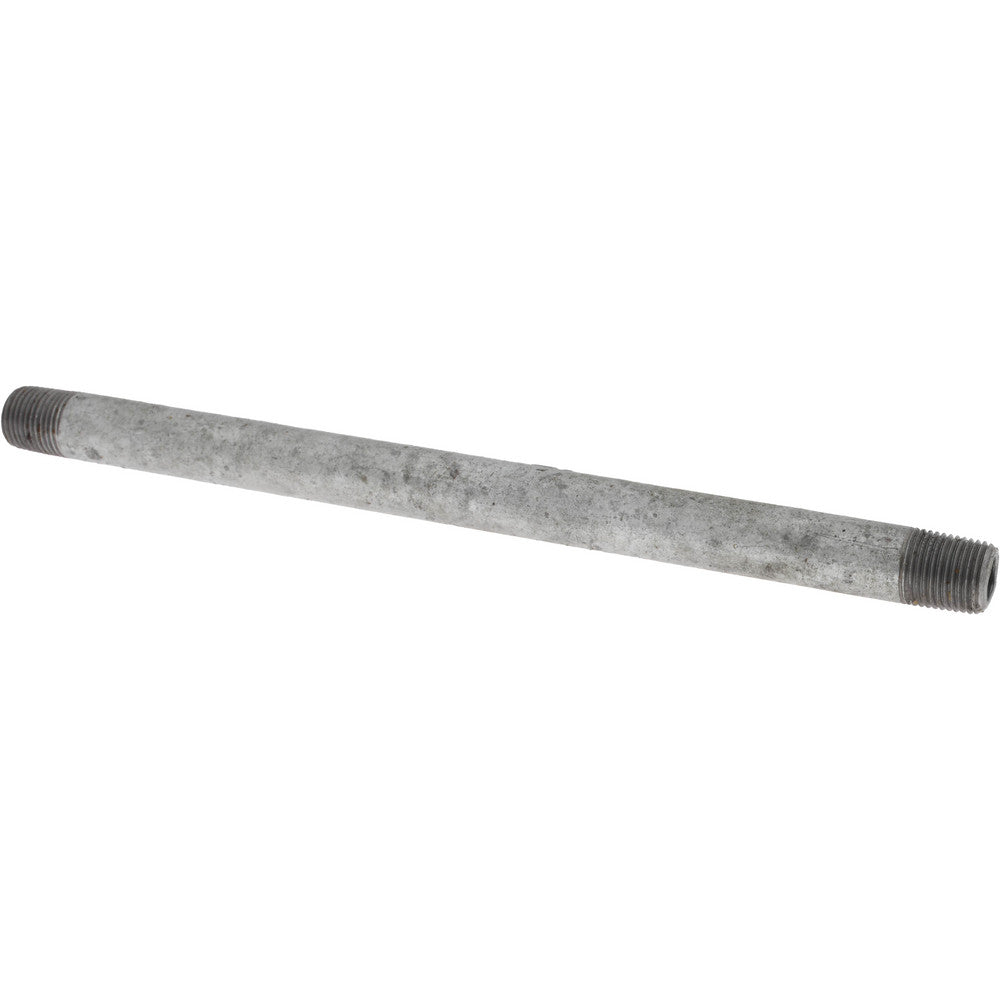 Value Collection NG01060 Galvanized Pipe Nipple 1/8", 6" Long, Schedule 40, Steel