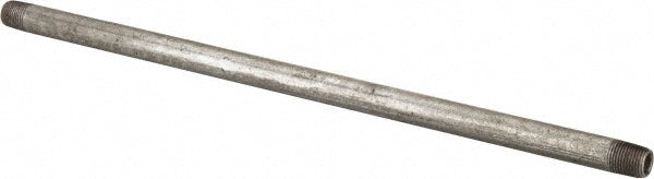 B&K Mueller 560-100HC Galvanized Pipe Nipple 1/8", 10" Long, Schedule 40, Steel