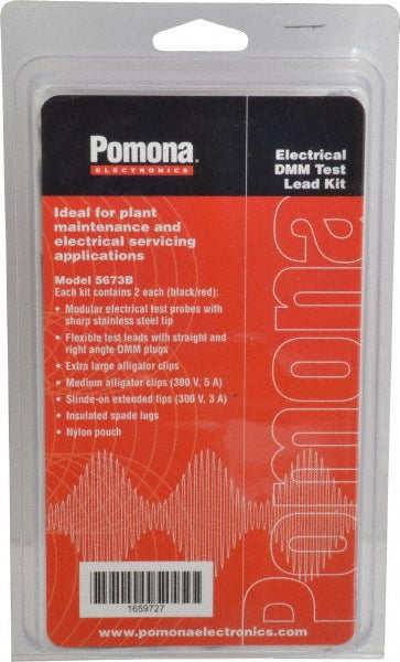 Pomona 5673B Test Leads Extension Use with Amprobe Multimeter Fluke Multimeter H.P. Multimeter Tektronix Multimeter & Wavetek Digital Multimeter