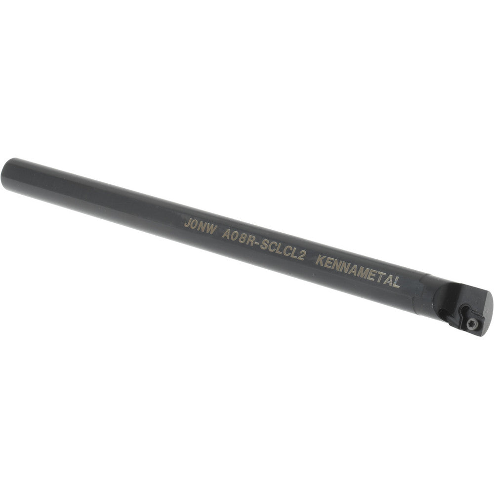 Kennametal 1328585 Indexable Boring Bar A08RSCLCL2, 15.24 mm Min Bore Dia, Left Hand Cut, 1/2" Shank Dia, -5 ° Lead Angle, Steel