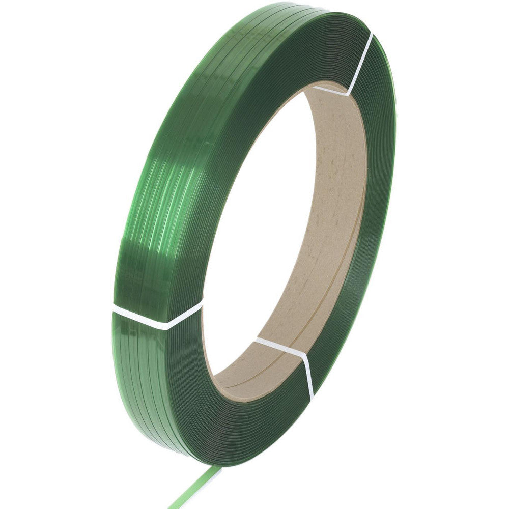 Pac Strapping 4828823G32-SC Polyester Strapping 1/2" Wide, 3,250' Long, 0.028" Thick, Oscillated Coil