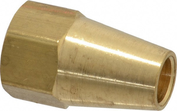 Parker 41FL-6 Brass Flared Tube Long Nut 3/8" Tube OD, 5/8-18 Thread, 45 ° Flared Angle