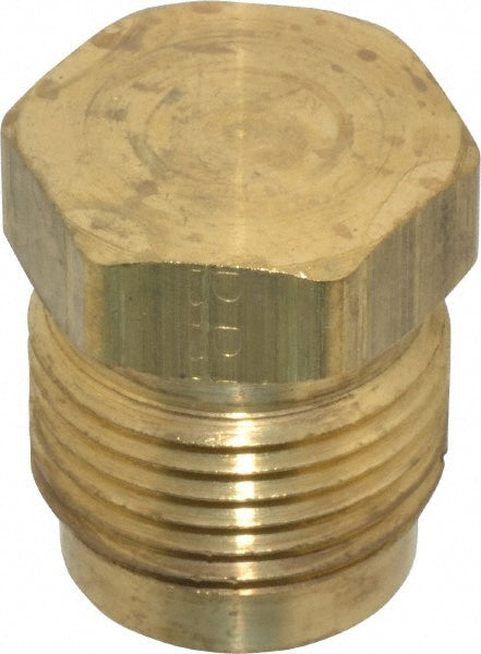 Parker 639F-10 Brass Flared Tube Plug 5/8" Tube OD, 7/8-14 Thread, 45 ° Flared Angle