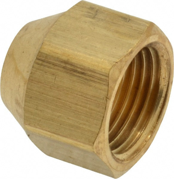 Parker 640F-6 Brass Flared Tube Cap 3/8" Tube OD, 5/8-18 Thread, 45 ° Flared Angle