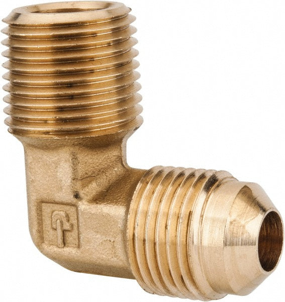 Parker 149F-6-6 Brass Flared Tube 90 Deg Male Elbow 3/8" OD, 3/8-18 Thread, 45 deg Flared Angle