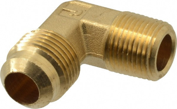 Parker 149F-8-6 Brass Flared Tube Male Elbow 1/2" Tube OD, 3/8-18 Thread, 45 ° Flared Angle