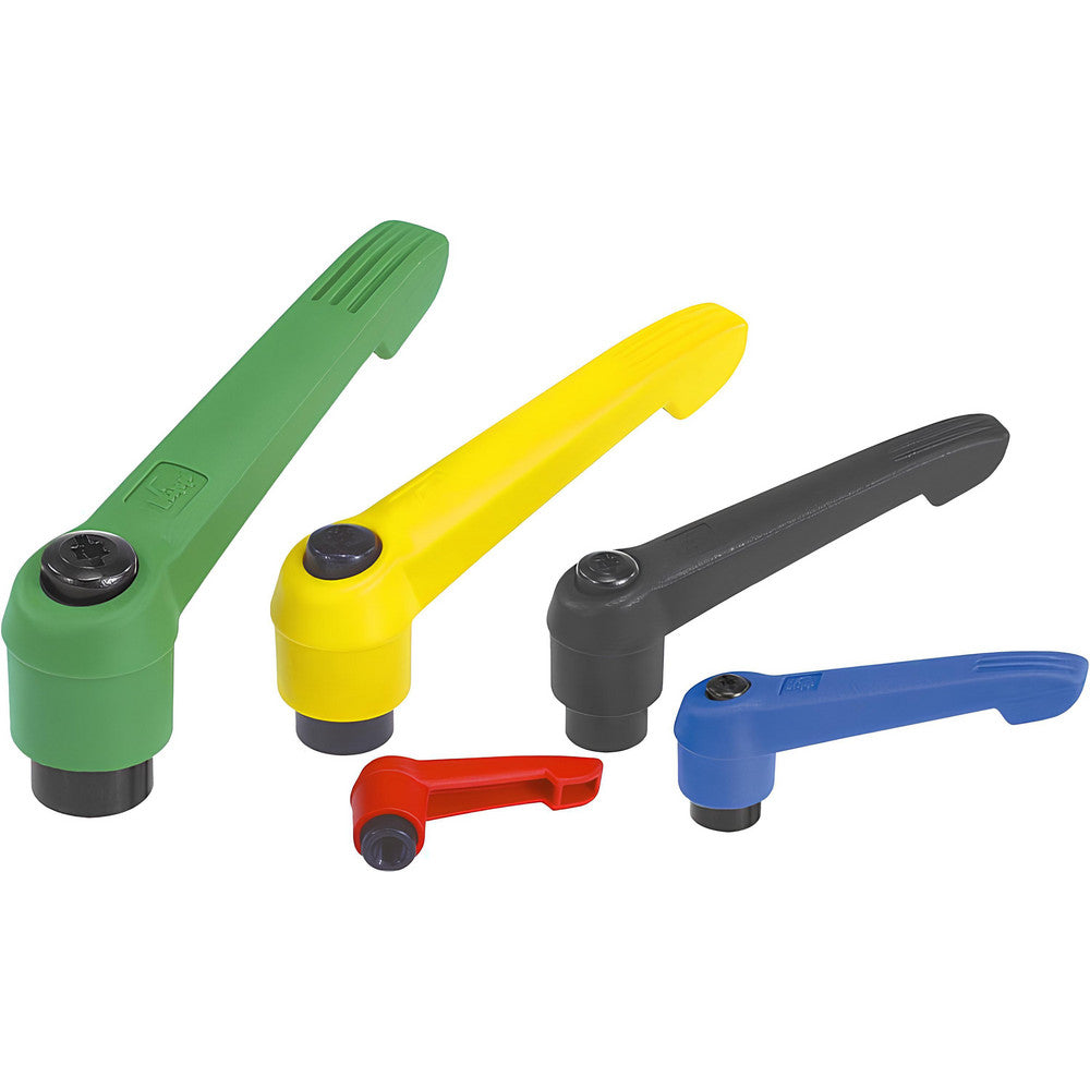 KIPP K0269.2A41X60 Threaded Stud Adjustable Clamping Handle 3/8-16 Thread, 0.71" Hub Dia, Fiberglass Reinforced Plastic