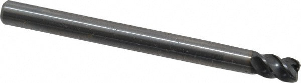 OSG 447101011 Corner Radius End Mill 3/16" Dia, 3/16" LOC, 0.0200" Radius, 4 Flute, Solid Carbide