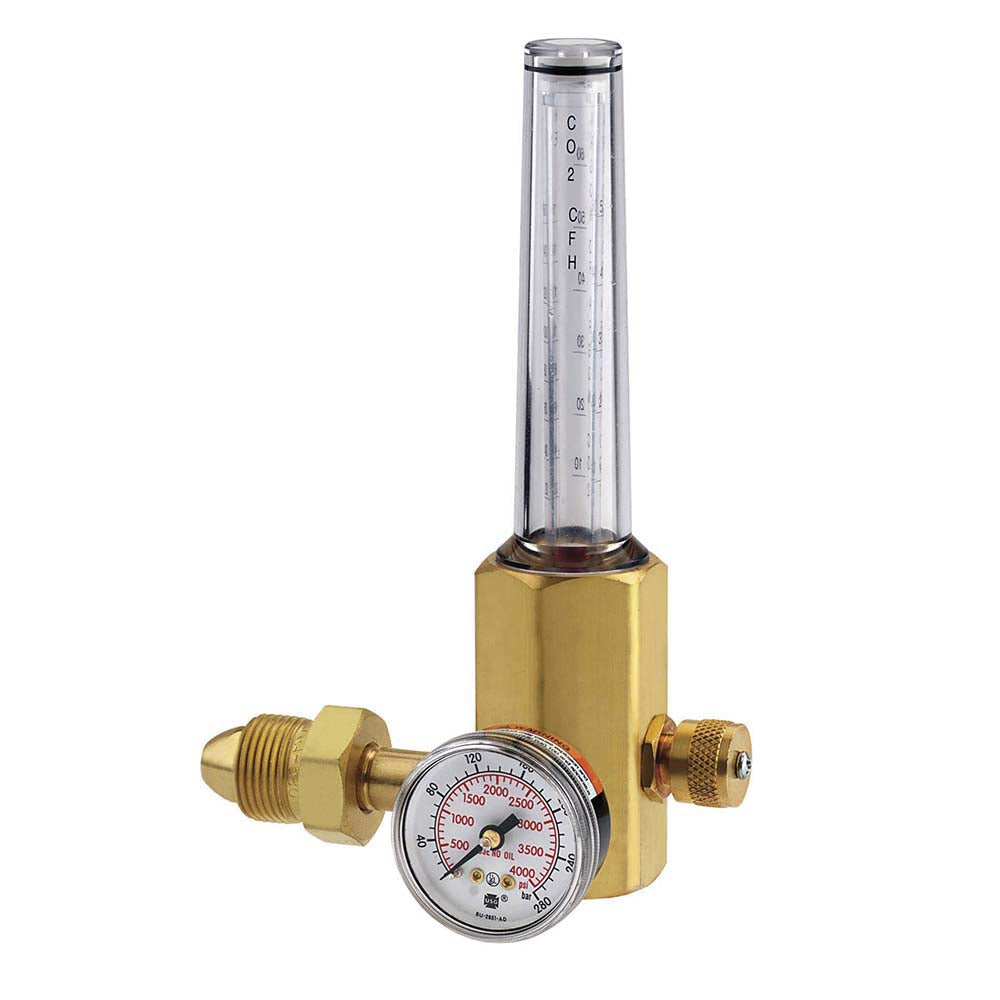 Smith/Miller H2051B-580 0 to 50 SCFM Flow Range, 580 CGA Inlet Connection, 3,000 Max psi, Argon/CO2/Helium & Argon/C02 Mix Welding Regulator