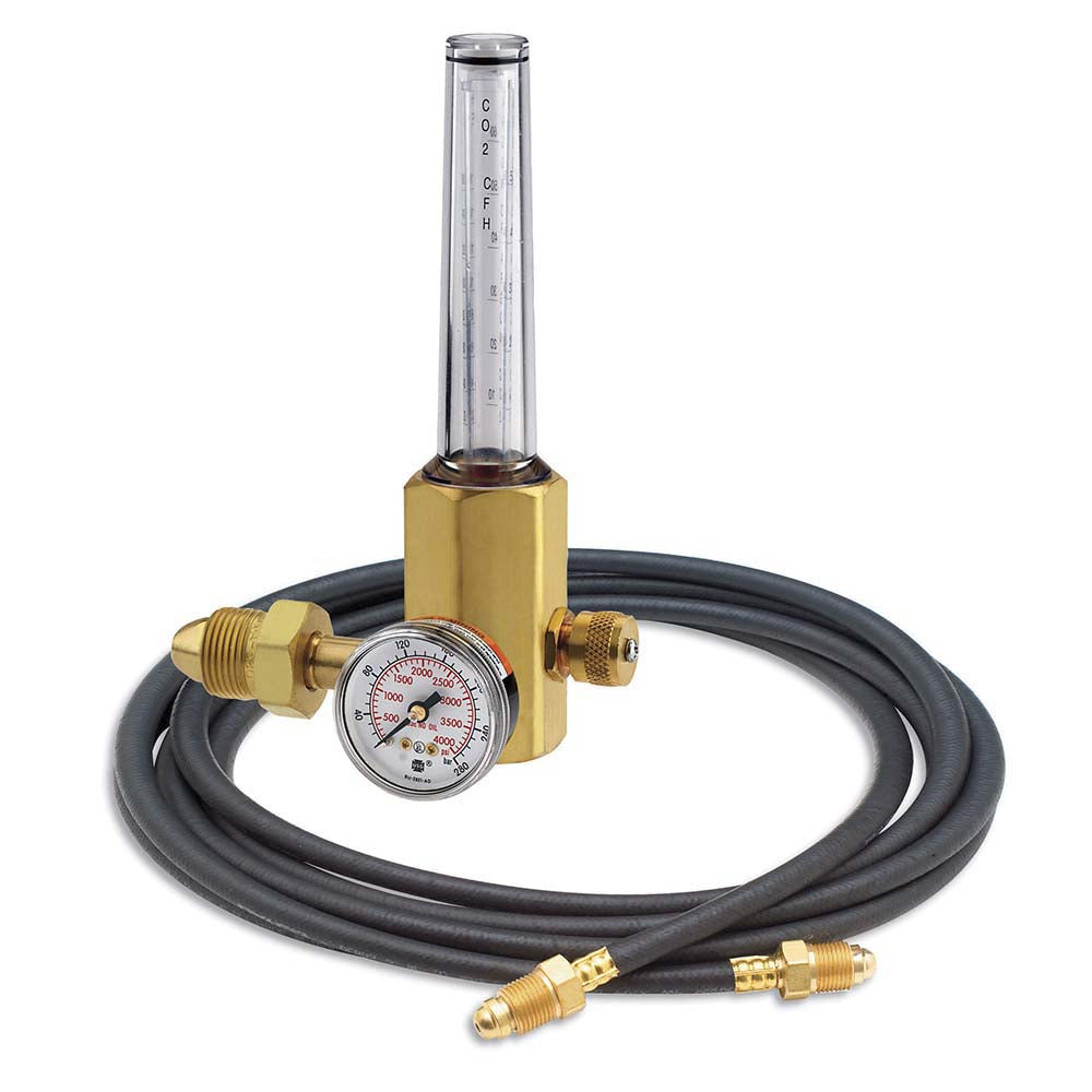 Smith/Miller H2051B-580H 0 to 50 SCFM Flow Range, 580 CGA Inlet Connection, 3,000 Max psi, Argon/CO2/Helium & Argon/C02 Mix Welding Regulator