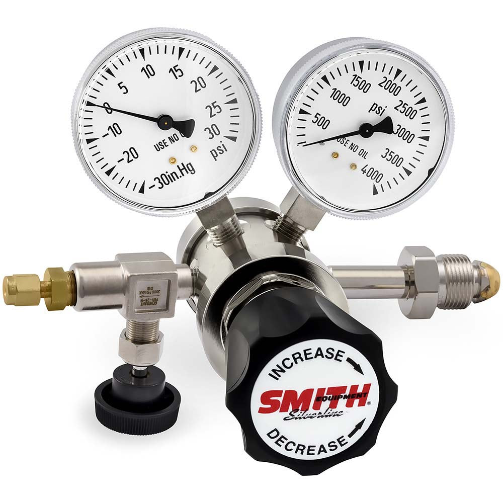 Smith/Miller 220-4109 580 CGA Inlet Connection, 15 Max psi, Argon, Nitrogen & Helium Welding Regulator