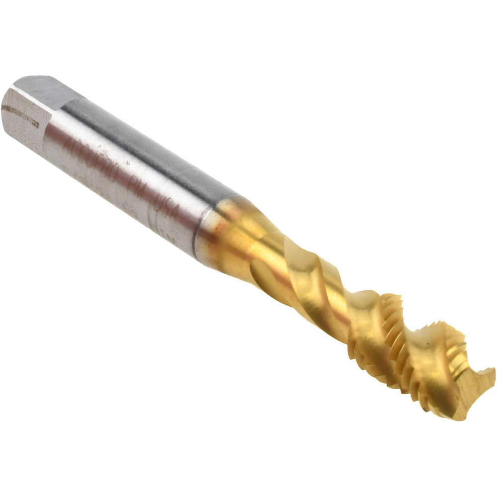 Accupro 40113-01T Spiral Flute Tap 5/16-24, UNF, 3 Flute, Modified Bottoming Chamfer, 3B Class of Fit, Powdered Metal, TiN Finish