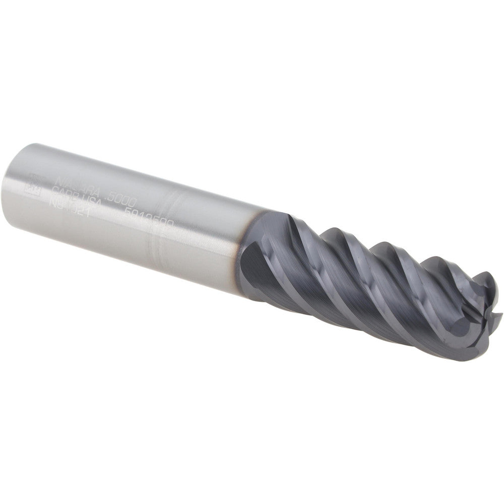 Seco 17007038 Corner Radius End Mill 1/2" Dia, 1-1/4" LOC, 0.1250" Radius, 5 Flute, Solid Carbide