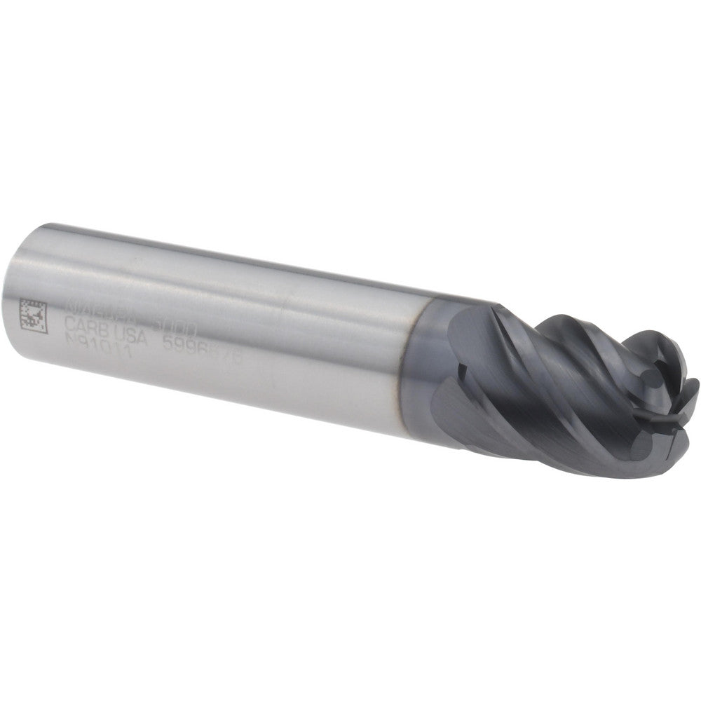 Seco 17007032 Corner Radius End Mill 1/2" Dia, 5/8" LOC, 0.1250" Radius, 5 Flute, Solid Carbide
