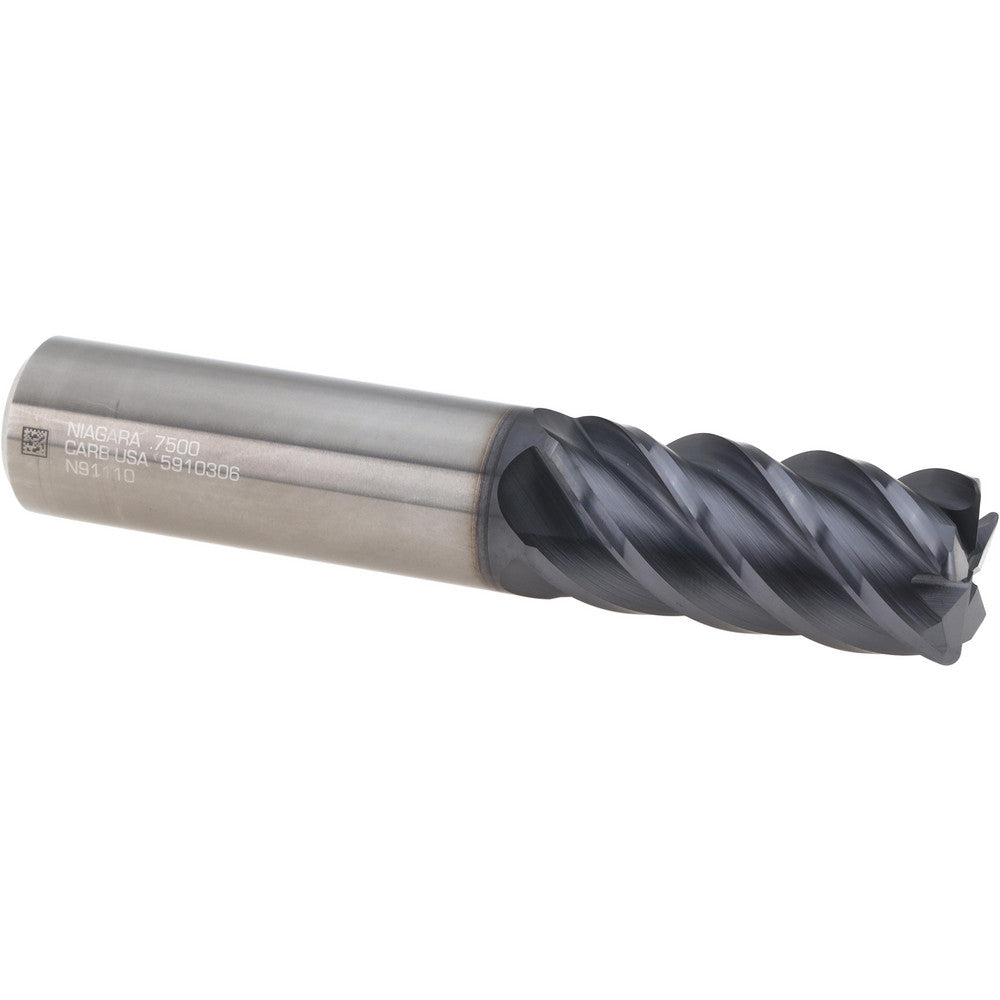 Seco 17007065 Corner Radius End Mill 3/4" Dia, 1-5/8" LOC, 0.0600" Radius, 5 Flute, Solid Carbide