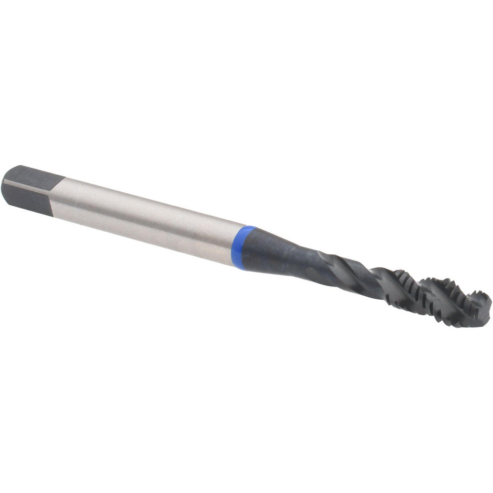 Accupro T1604285 Spiral Flute Tap #8-32, UNC, 3 Flute, Modified Bottoming Chamfer, Vanadium High-Speed Steel, Steam Oxide Finish