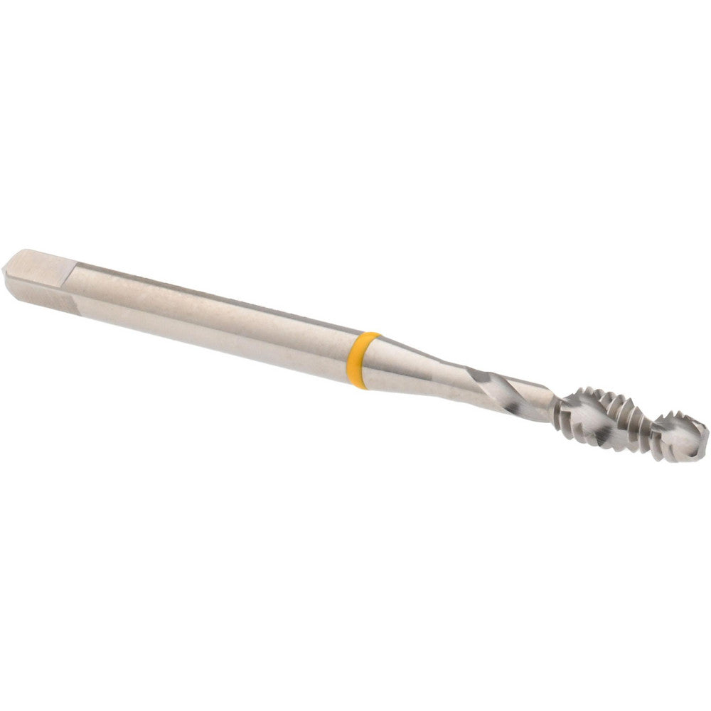 Accupro T2644242B Spiral Flute Tap #6-32, UNC, 2 Flute, Modified Bottoming Chamfer, 2B Class of Fit, Vanadium High-Speed Steel, Bright/Uncoated Finish