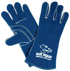 MCR Safety 4600XXL Welding Gloves Blue Beast® Size X-Large, Leather, Pair
