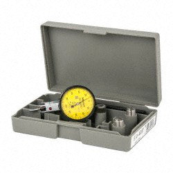 Mitutoyo 513-405-10T Horizontal Dial Test Indicator 0.20 mm Max, 0-100-0 Dial Reading, 0.0030 mm Accuracy, 3.00 microm Accuracy