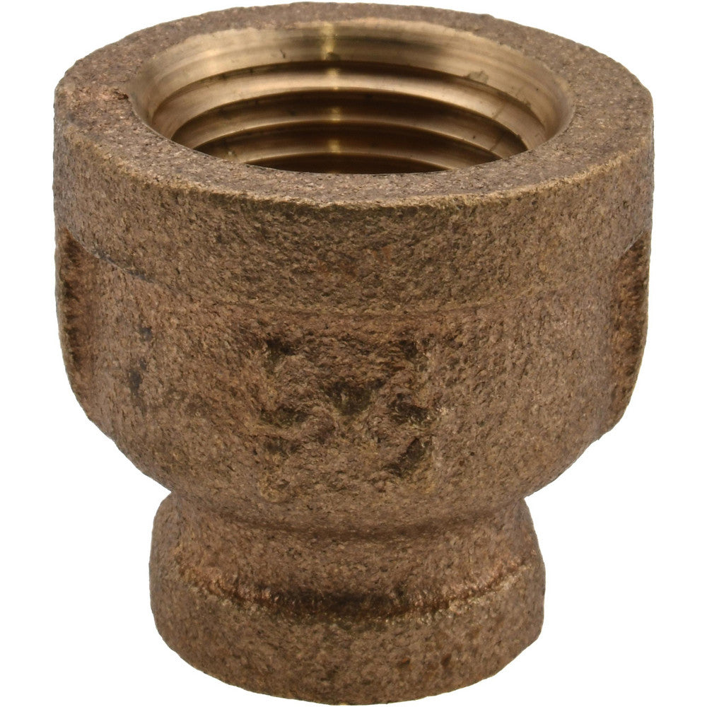 Merit Brass XNL112-0804 Brass Pipe Reducing Coupling 1/2 x 1/4" Fitting, Threaded, FNPT x FNPT, Class 125, Lead Free