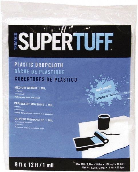 TRIMACO 03303 Medium Weight HDPE Plastic Drop Cloth