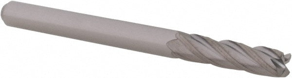 Accupro 14797575 Corner Radius End Mill 1/8" Dia, 1/2" LOC, 0.005" Radius, 4 Flutes, Solid Carbide