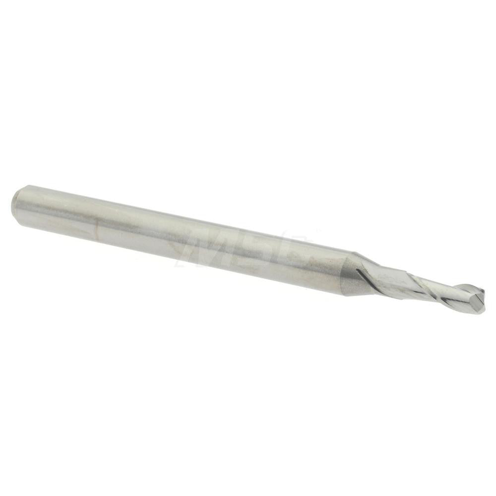 Accupro 14796209 Corner Radius End Mill 0.0781" Dia, 0.234" LOC, 0.02" Radius, 2 Flutes, Solid Carbide
